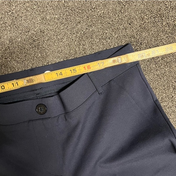 Betabrand Pants Womens MP Straight Leg Classic Dress Navy Blue Stretch Career - Picture 4 of 5